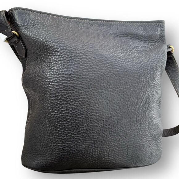 Vintage Coach 4906 Sonoma Crossbody Classic Bucket Bag Black Pebbled Leather - Picture 2 of 16